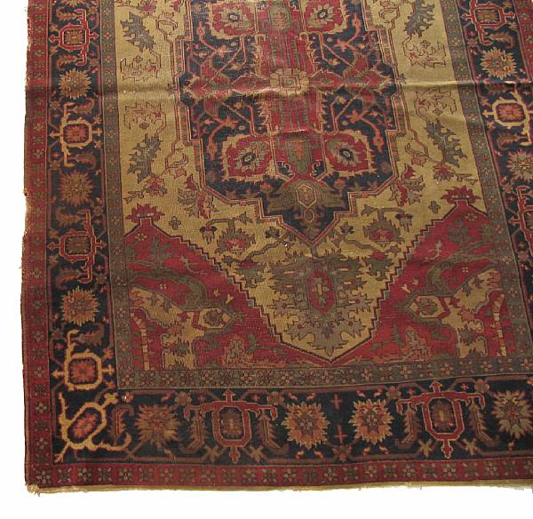 Appraisal: A Turkish carpet size approximately ft x ft