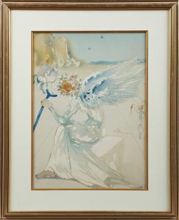 Appraisal: Salvador Dali - Angel Con Baston after the lithograph Helen