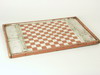 Appraisal: GAME BOARD - Circa white and red painted pine checker