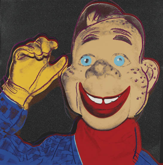 Appraisal: ANDY WARHOL Howdy Doody Color screenprint with diamond dust on