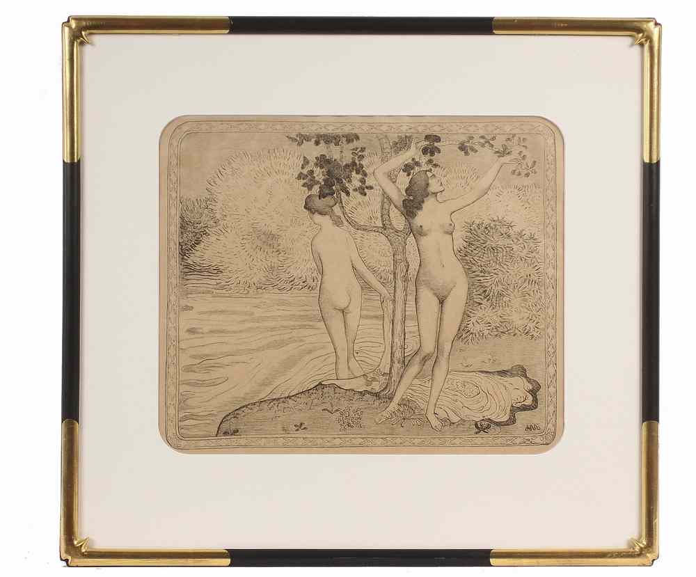 Appraisal: ZINCOGRAPH - 'L'Epreuve' by Aristide Maillol France - monogrammed lr