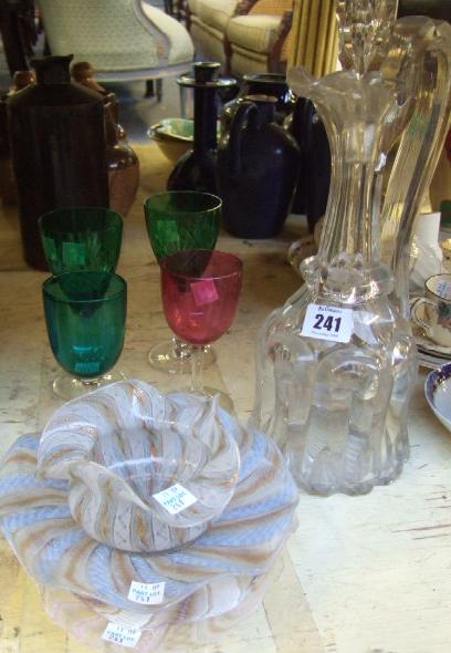 Appraisal: A quantity of glassware including a heavy cut glass Victorian