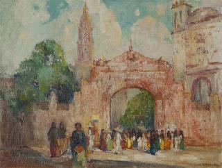 Appraisal: Orrin A White Cathedral at Cuernavaca signed lower right Orrin