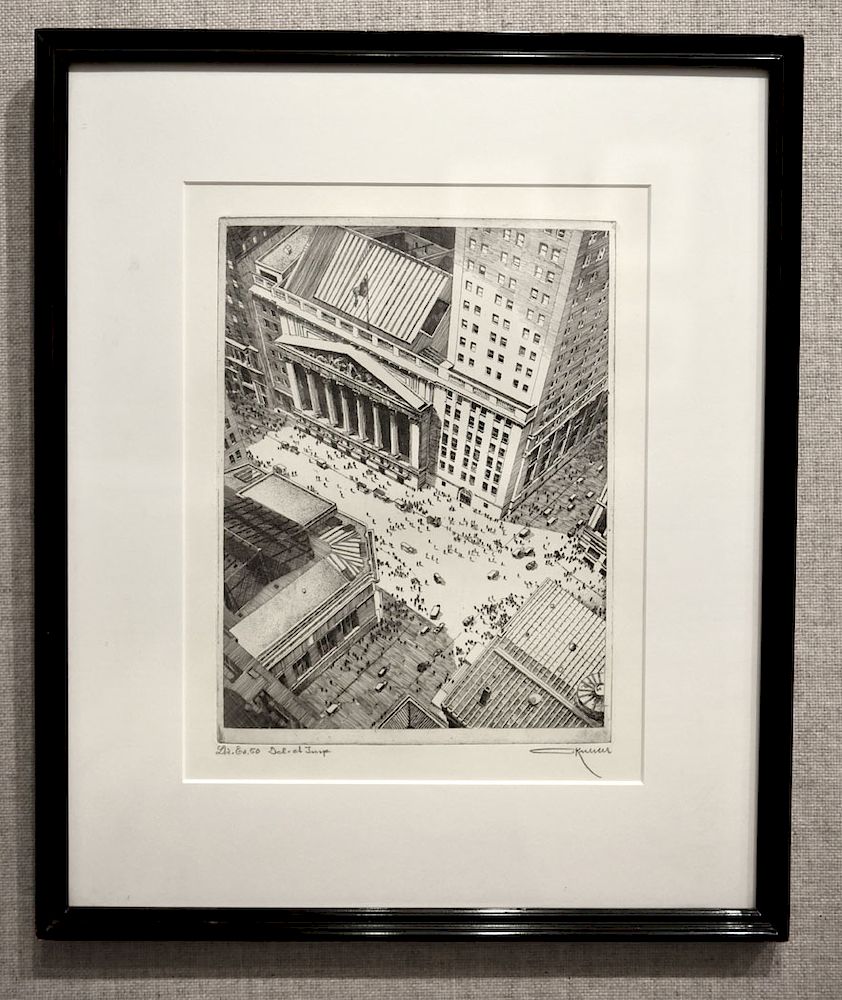 Appraisal: Otto Kuhler - New York Stock Exchange - Original Signed