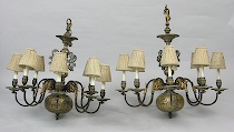 Appraisal: Pair of Chandeliers ca th th Century A magnificent pair