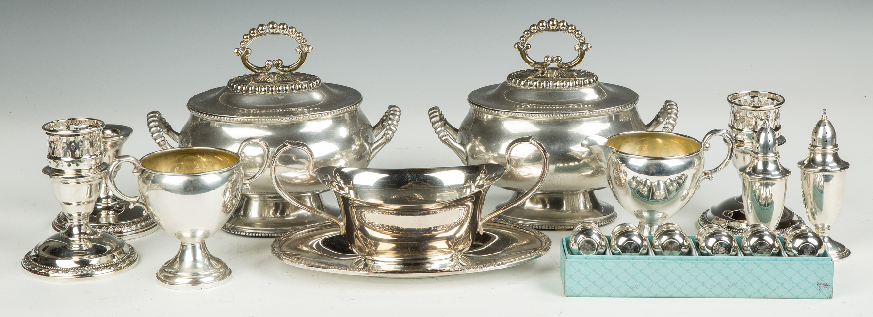 Appraisal: Group of Sterling Silver and Silver Plate Items Silver plate