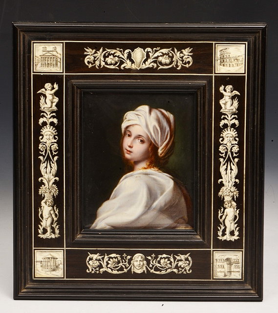 Appraisal: AFTER GUIDO RENI BEATRICE CENCI on ivory signed lower left