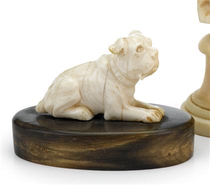 Appraisal: Continental ivory figure of a bull mastiff th century