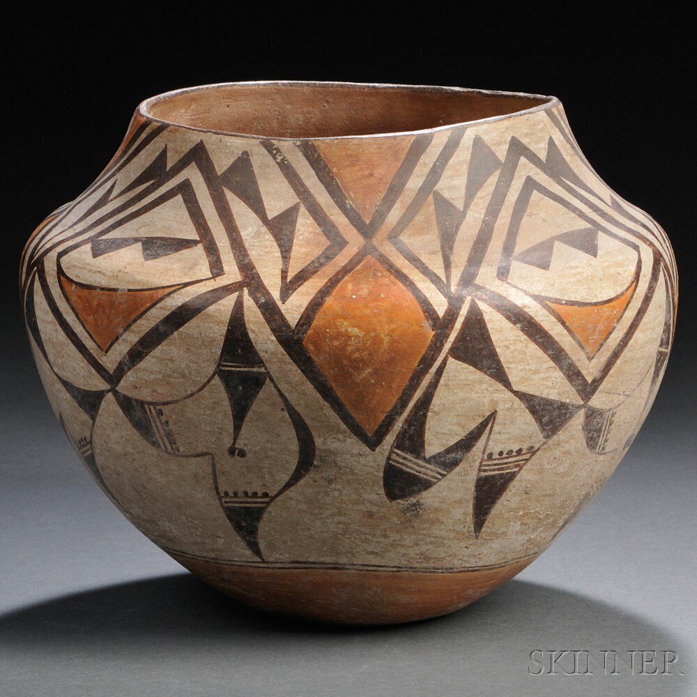 Appraisal: Acoma Polychrome Pottery Jar ht dia in Estimate - The