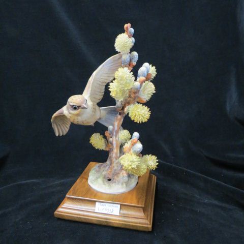 Appraisal: Royal Worcester Dorothy Doughty Figurine Vermilien Flycatcher ith Pussy Willow