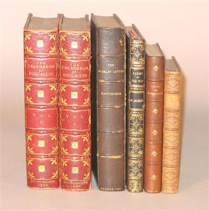 Appraisal: vols Leather Bindings - Belles-Lettres Wordsworth William Poems London Macmillan