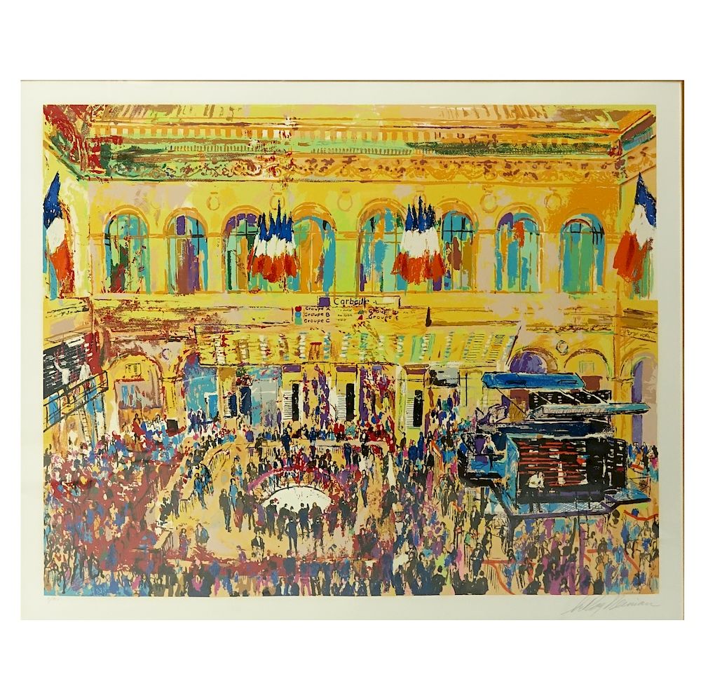 Appraisal: LeRoy Neiman Serigraph LeRoy Neiman American - Serigraph Paris Bourse