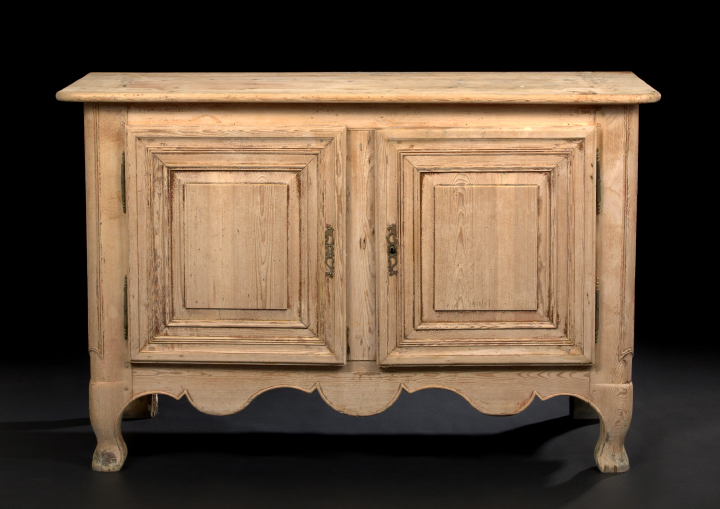 Appraisal: Provincial Louis XV-Style Pine Buffet third quarter th century the