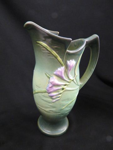 Appraisal: Roseville Pottery Freesia Water Pitcher green - excellent