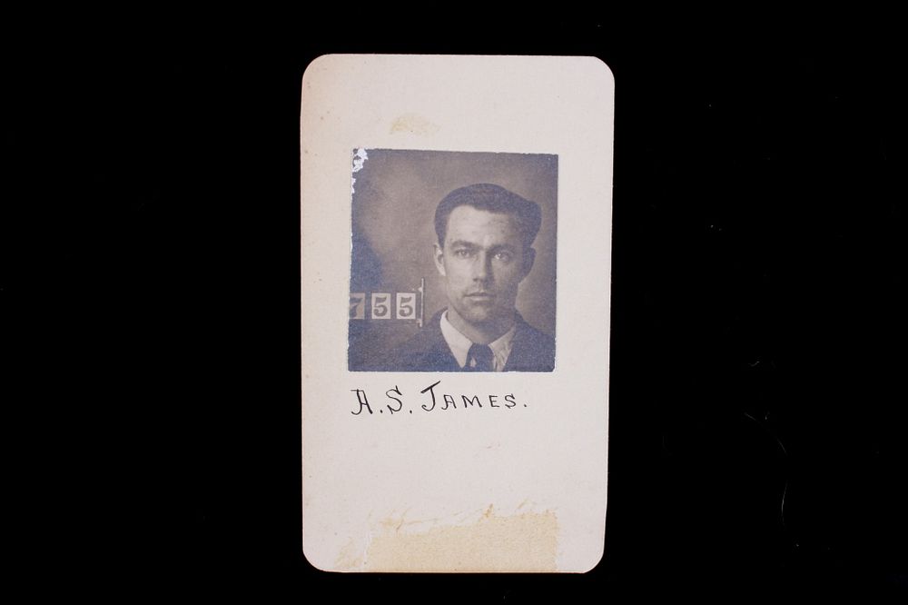 Appraisal: A S James Rawlins Wyoming Prison Reward Card For your