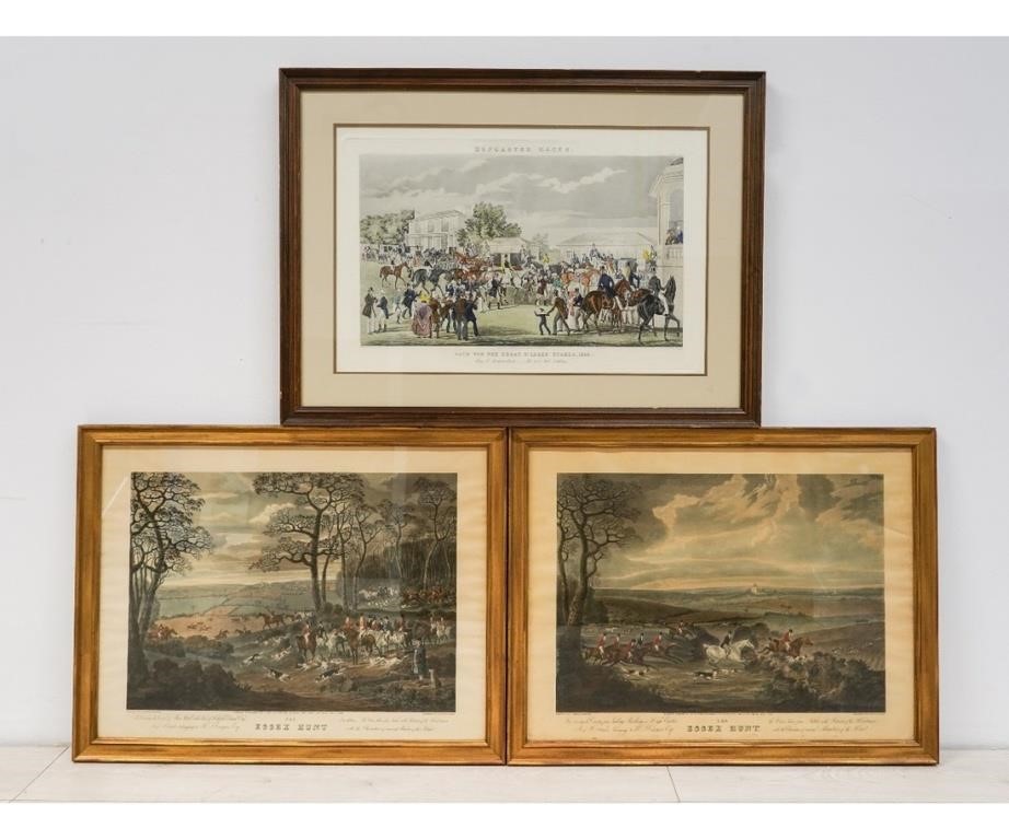 Appraisal: Two framed engravings to include The Essex Hunt by Wolstenholme