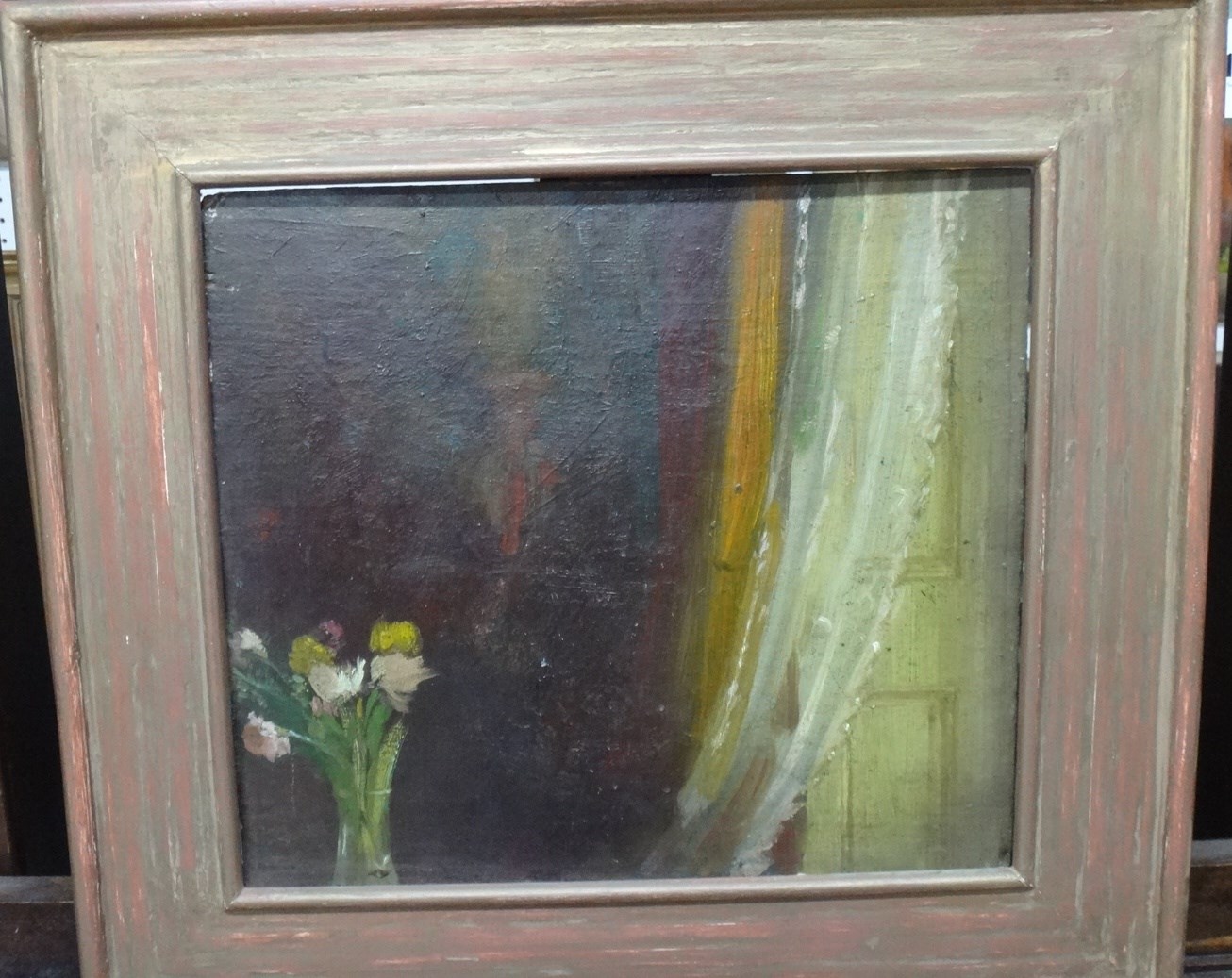 Appraisal: Douglas Stannus Gray - The blowing curtain oil on board