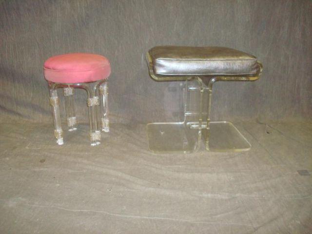 Appraisal: Midcentury Lucite Stools From a Florida location