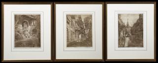 Appraisal: James Carl Hancock - Orleans Street New Orleans etching ed