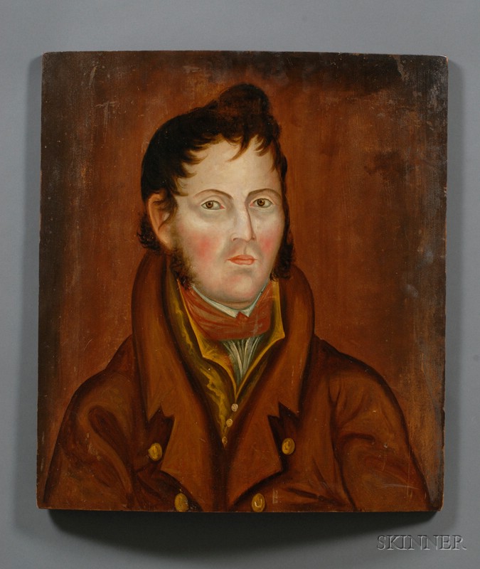 Appraisal: Attributed to Asahel Lynde Powers American - Portrait of a