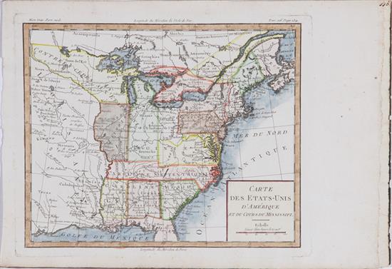 Appraisal: Scarce early map Southern United States Louis Brion de la