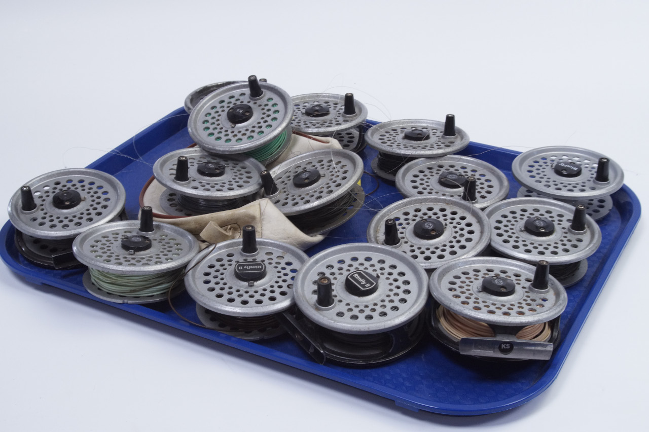 Appraisal: Fishing reels comprising Rim Fly II centre pin reels and