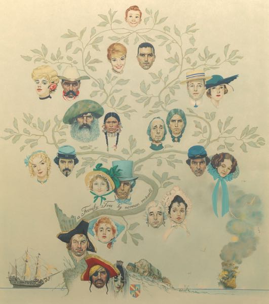 Appraisal: NORMAN ROCKWELL AMERICAN - x image size Family Tree Limited