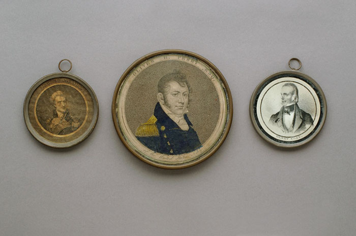 Appraisal: THREE ENGRAVED PORTRAIT MEDALLIONS OF AMERICAN HISTORICAL INTEREST Including Henry