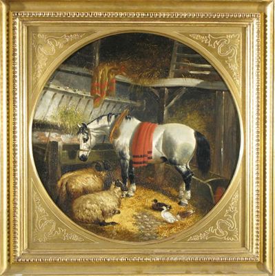 Appraisal: John Frederick Herring Jr - Workhorse sheep and ducks in