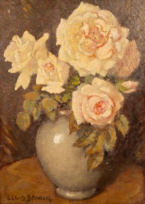 Appraisal: Lewis Baumer - Roses in a Jug signed oil on