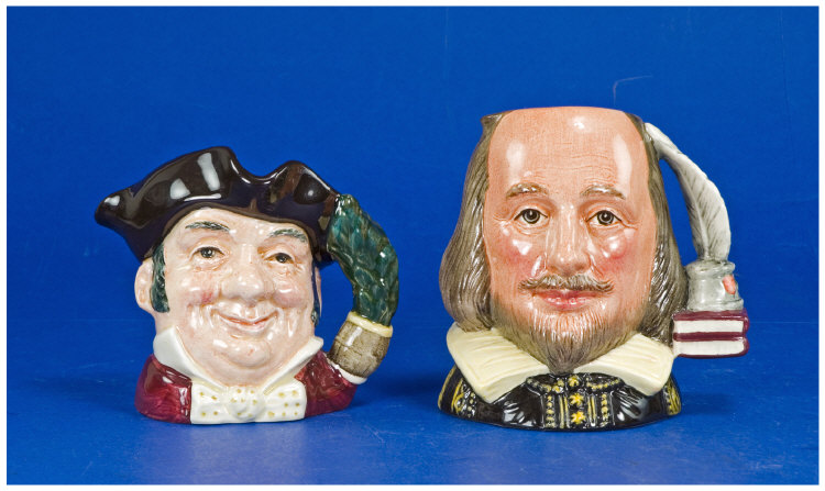 Appraisal: Three Royal Doulton Character Jugs D Shakespeare D Mine Host