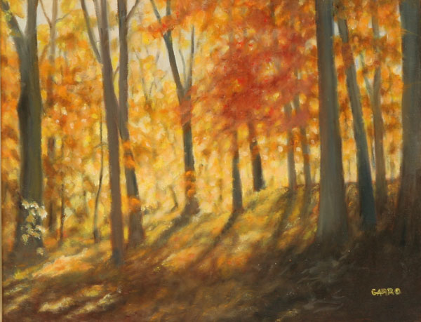 Appraisal: Jean Garro American b Stage Lighting late afternoon autumn sun