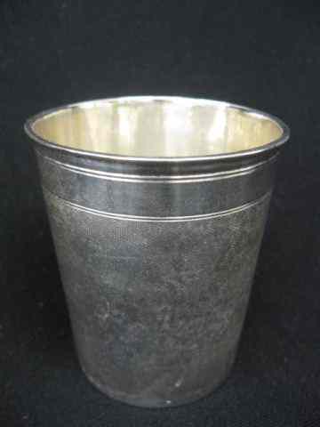 Appraisal: Early European Sterling Silver Beaker or Mug '' tall signed