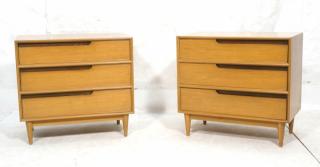 Appraisal: Pr HENREDON Bachelor's Chests Three Drawers Dres Pr HENREDON Bachelor's