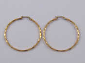 Appraisal: A pair of yellow metal tests carat gold hoop earrings