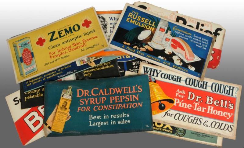 Appraisal: Lot of Assorted Remedy Related Posters Description All have some