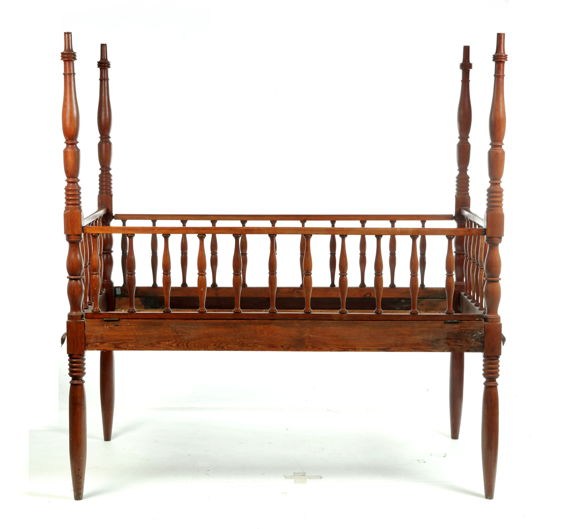 Appraisal: LATE SHERATON YOUTH CANOPY BED American nd quarter th century