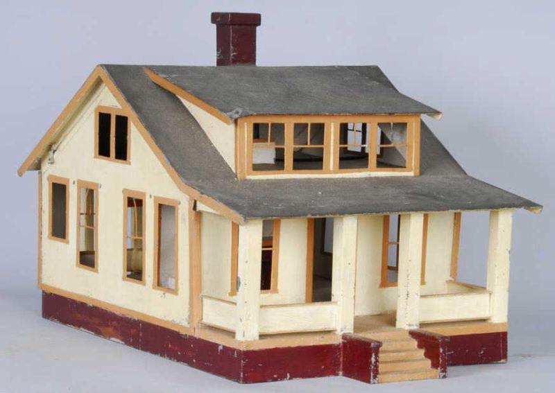 Appraisal: Tin Folk Art Dollhouse America ca a tin folk art