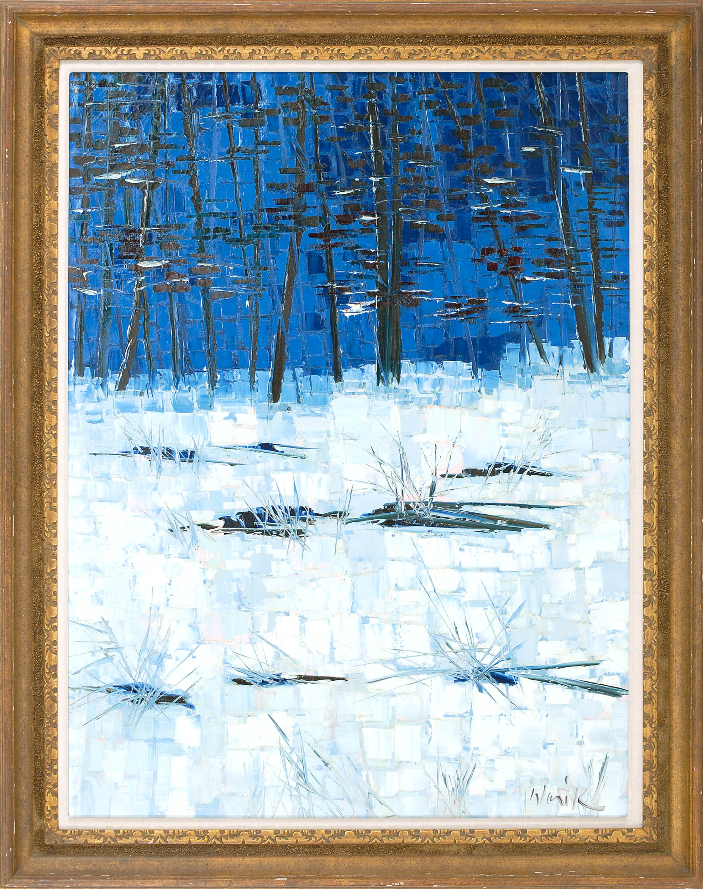 Appraisal: WARIK WHEATLEYAmerican - Winter A scene of a forest Signed