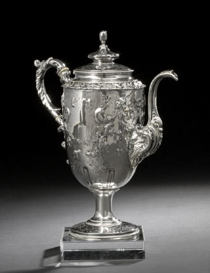 Appraisal: American Sterling Silver Coffeepot by William Gale Son New York