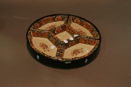 Appraisal: A circular Chinese ceramic hors d'euvres plate