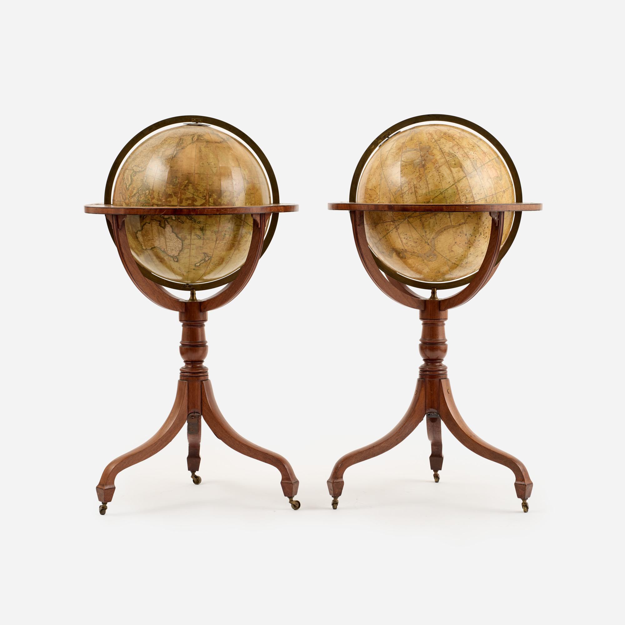 Appraisal: J W CARY LONDON CELESTIAL AND TERRESTRIAL GLOBES An exceptional