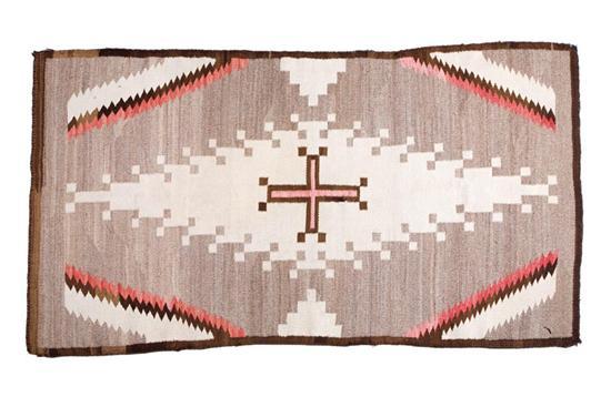 Appraisal: NAVAJO RUG Circa Spider woman cross center against a white