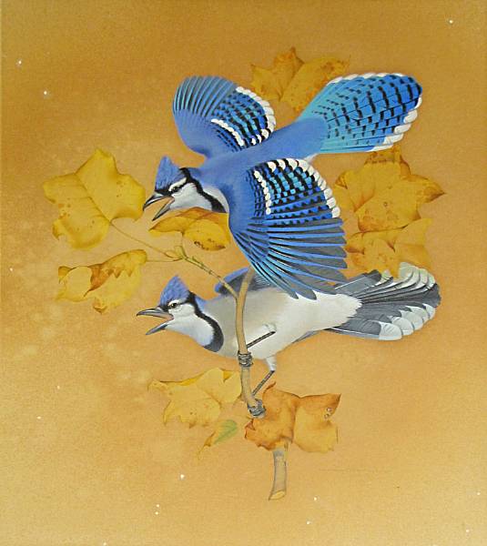 Appraisal: Athos Menaboni Italian American - Blue Jay signed 'Athos Menaboni'