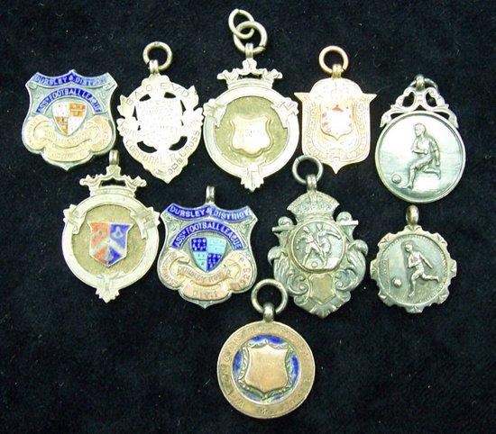 Appraisal: A small collection early th Century football medals including examples