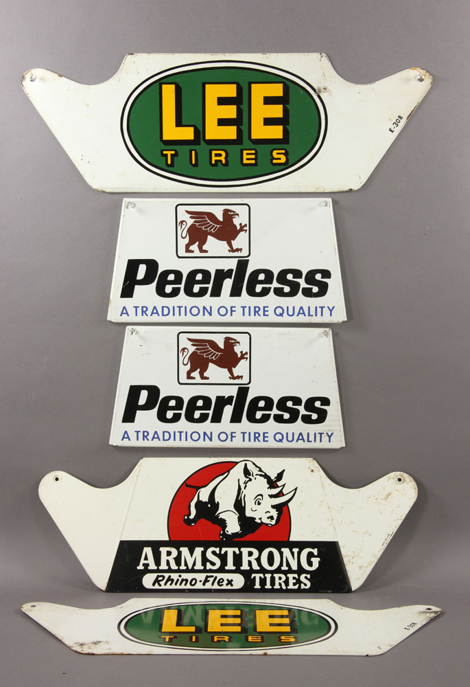 Appraisal: - Original Automobile Signs Lot of five original automobile signs