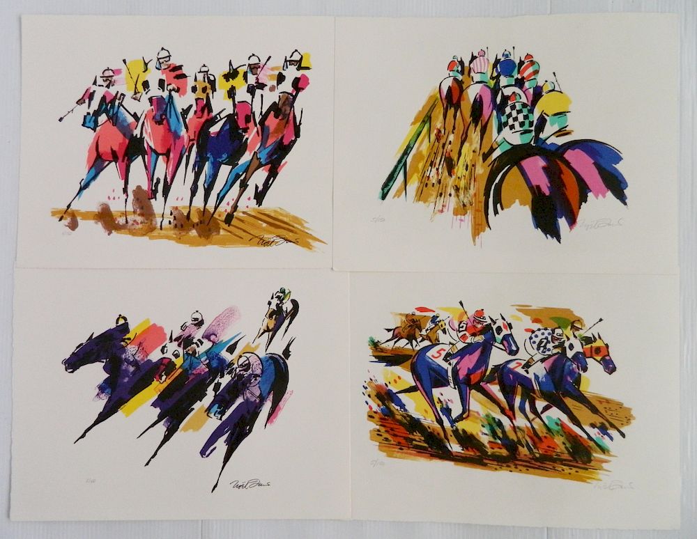 Appraisal: Noel Quinn set of lithographs Noel Quinn American - -