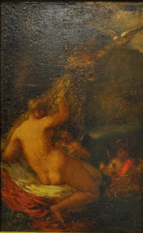 Appraisal: - Continental oil on canvas painting of a nude and