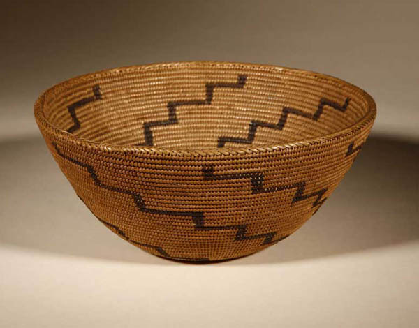 Appraisal: A Native American Maidu woven basketry bowl A Native American