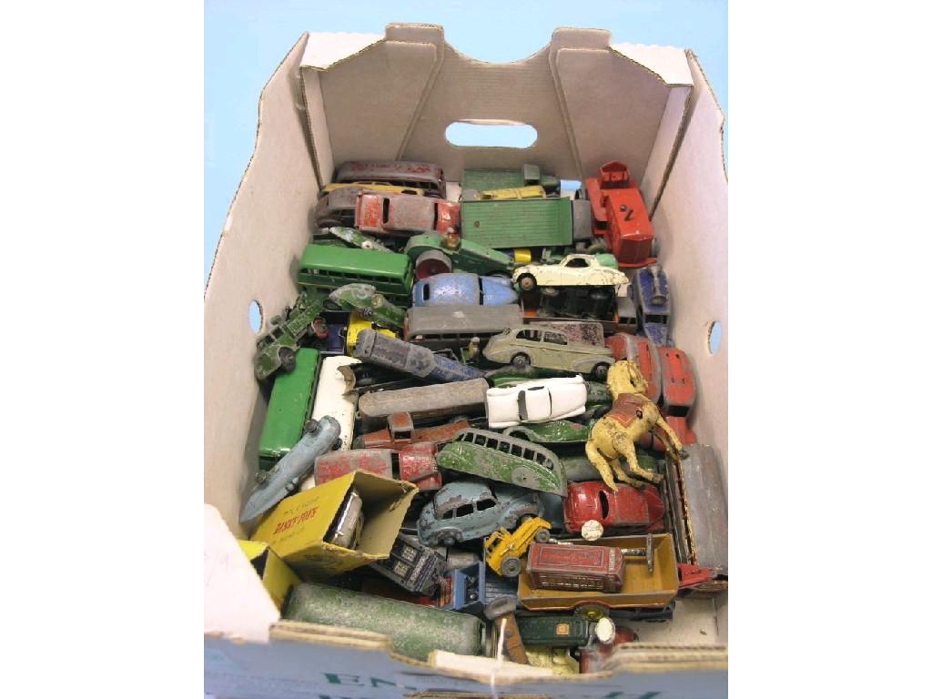 Appraisal: A quantity of DinkyToys and other die-cast toy vehicles playworn